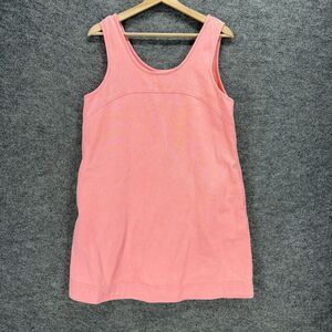 Mod On Trend Dress Women L Large Pink Shift Short Sleeveless Cotton Round Neck